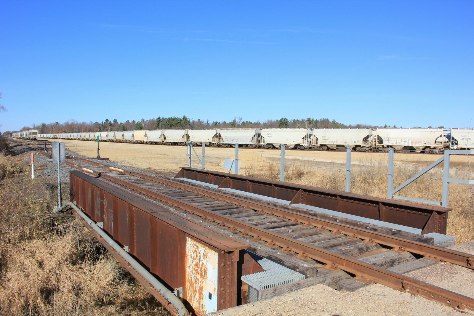 Looking west